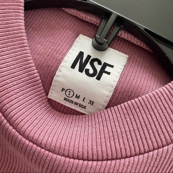 NSF Cari Mock Neck Slit Dress in Berry size S - Picture 3 of 8